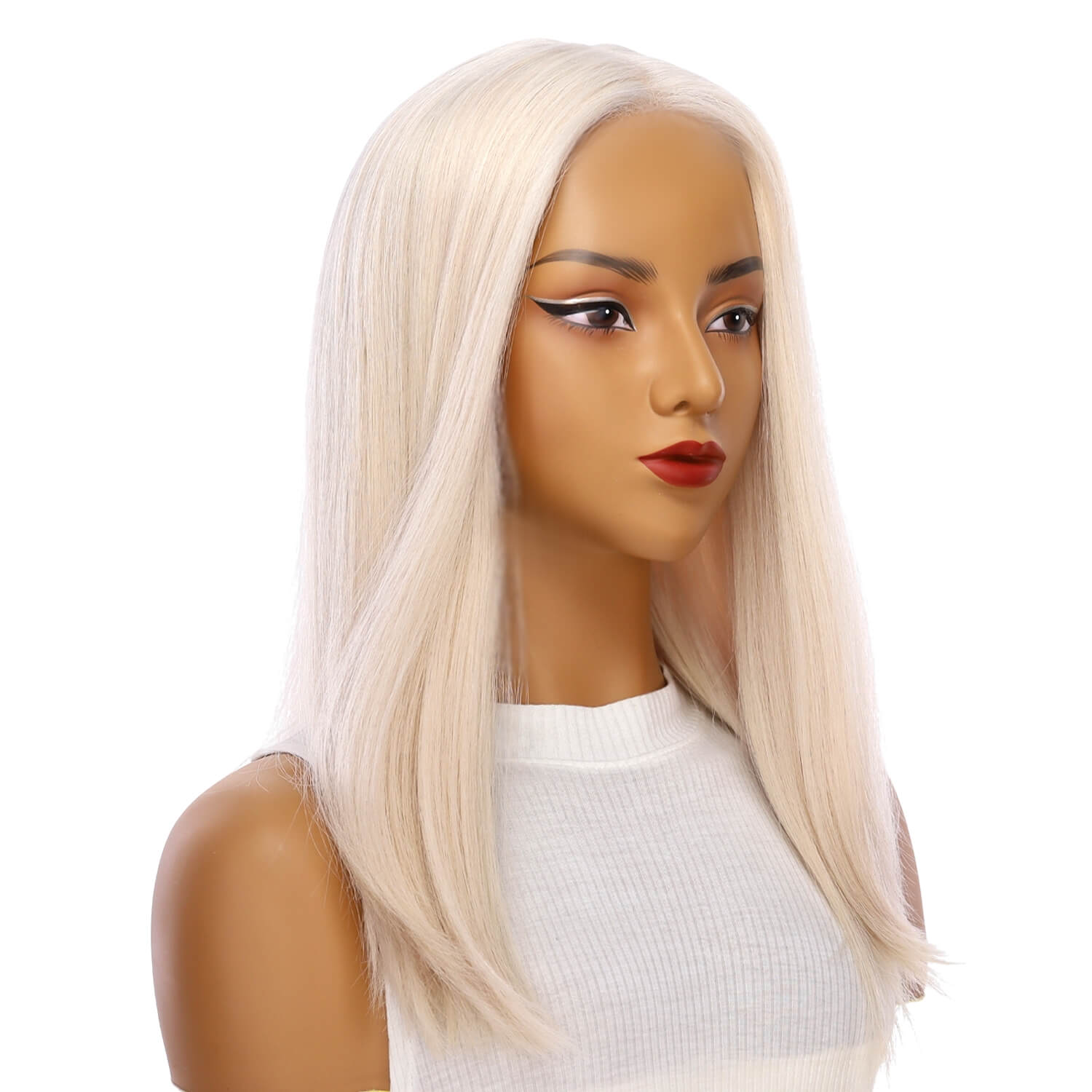 19" Nicole Silk Top Wig Ice Blonde