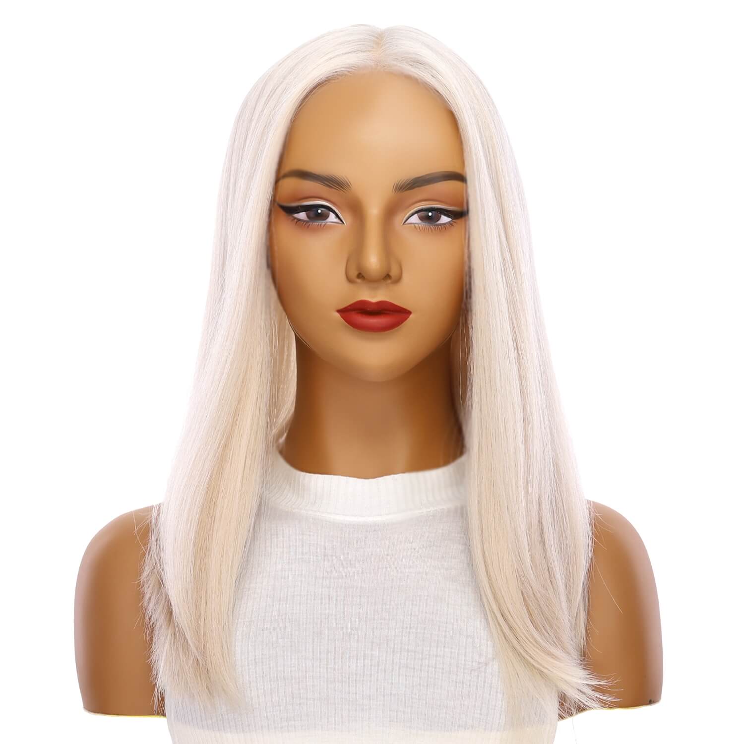 19" Nicole Silk Top Wig Ice Blonde