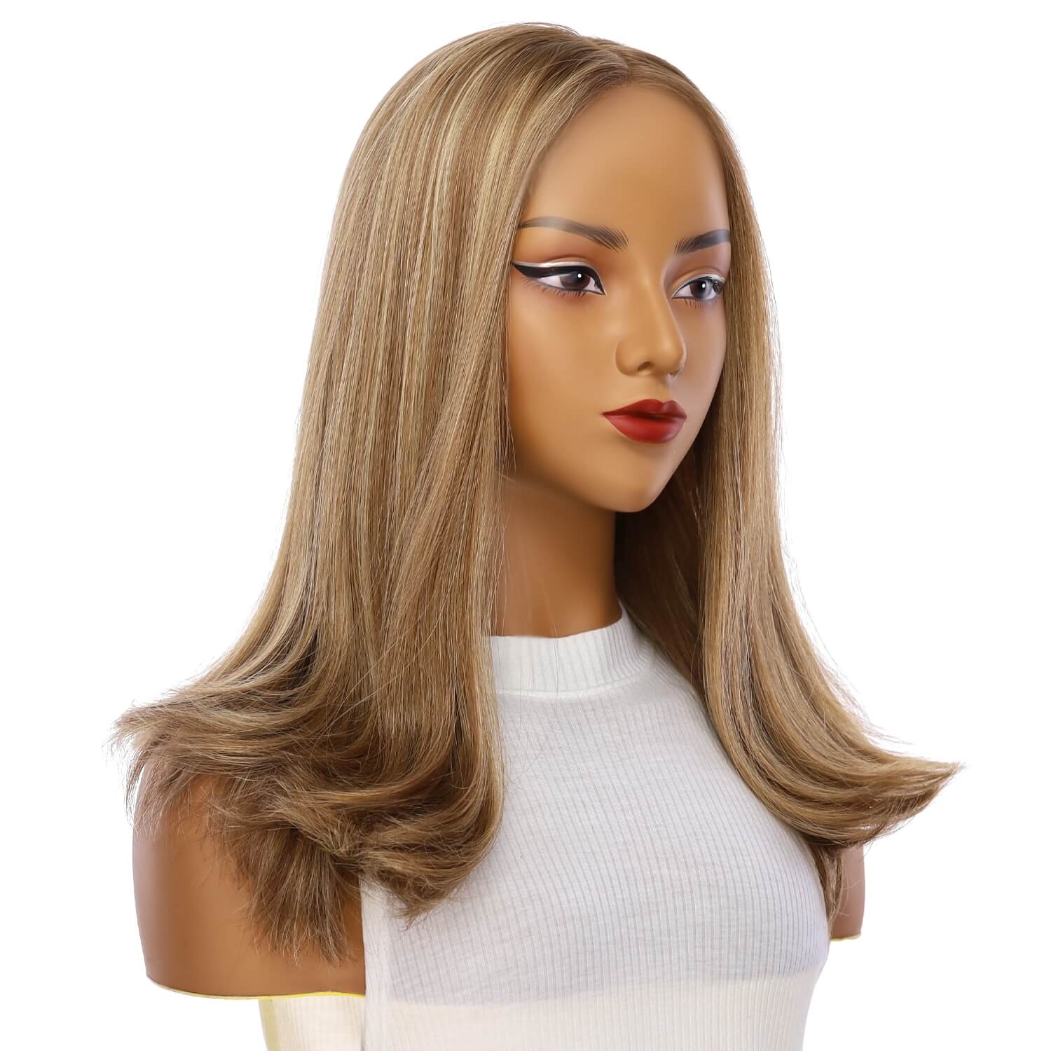19" Nicole Silk Top Wig Medium Blonde