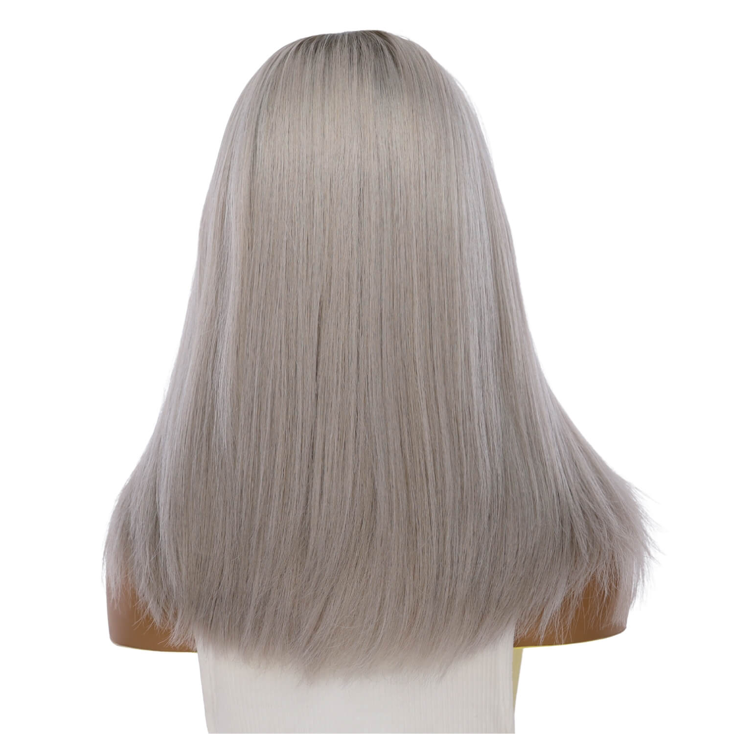 19" Nicole Silk Top Wig Silver Smoke