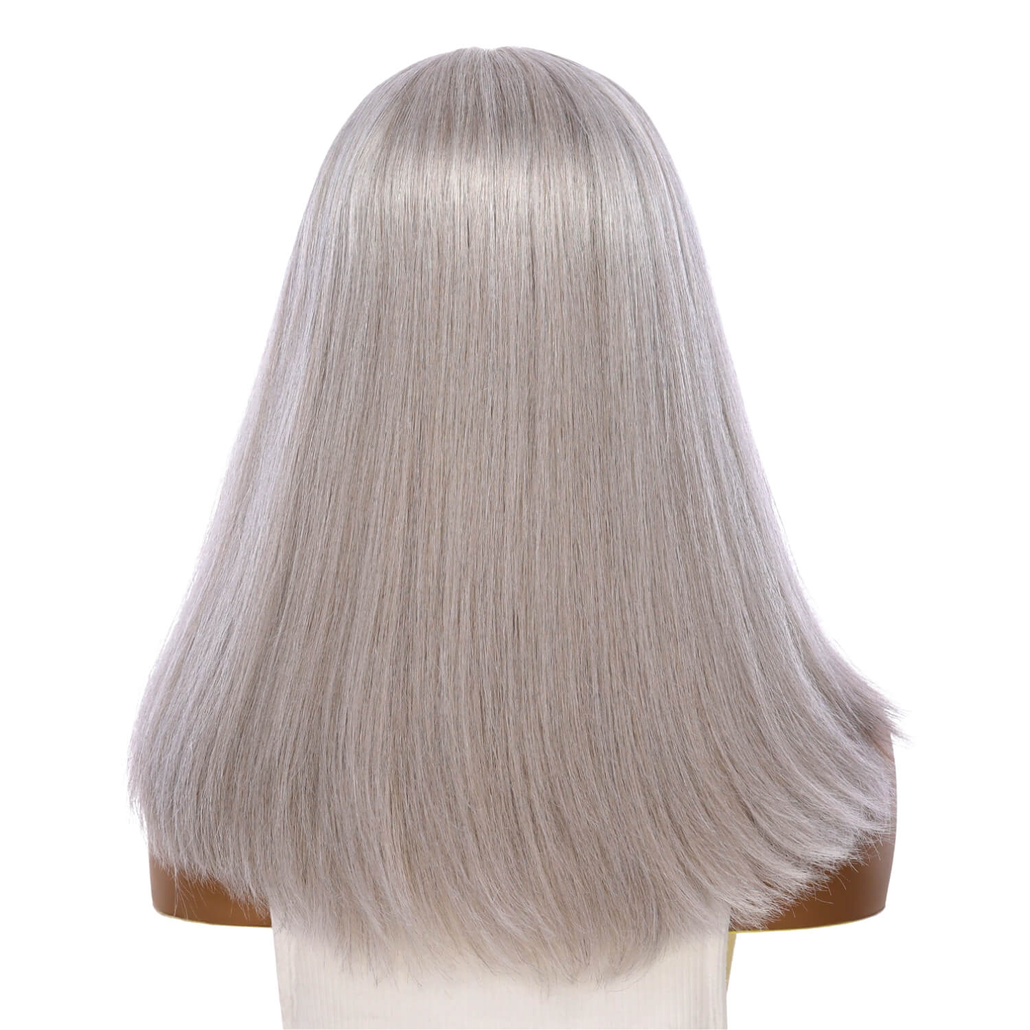 19" Nicole Silk Top Wig Snow Grey
