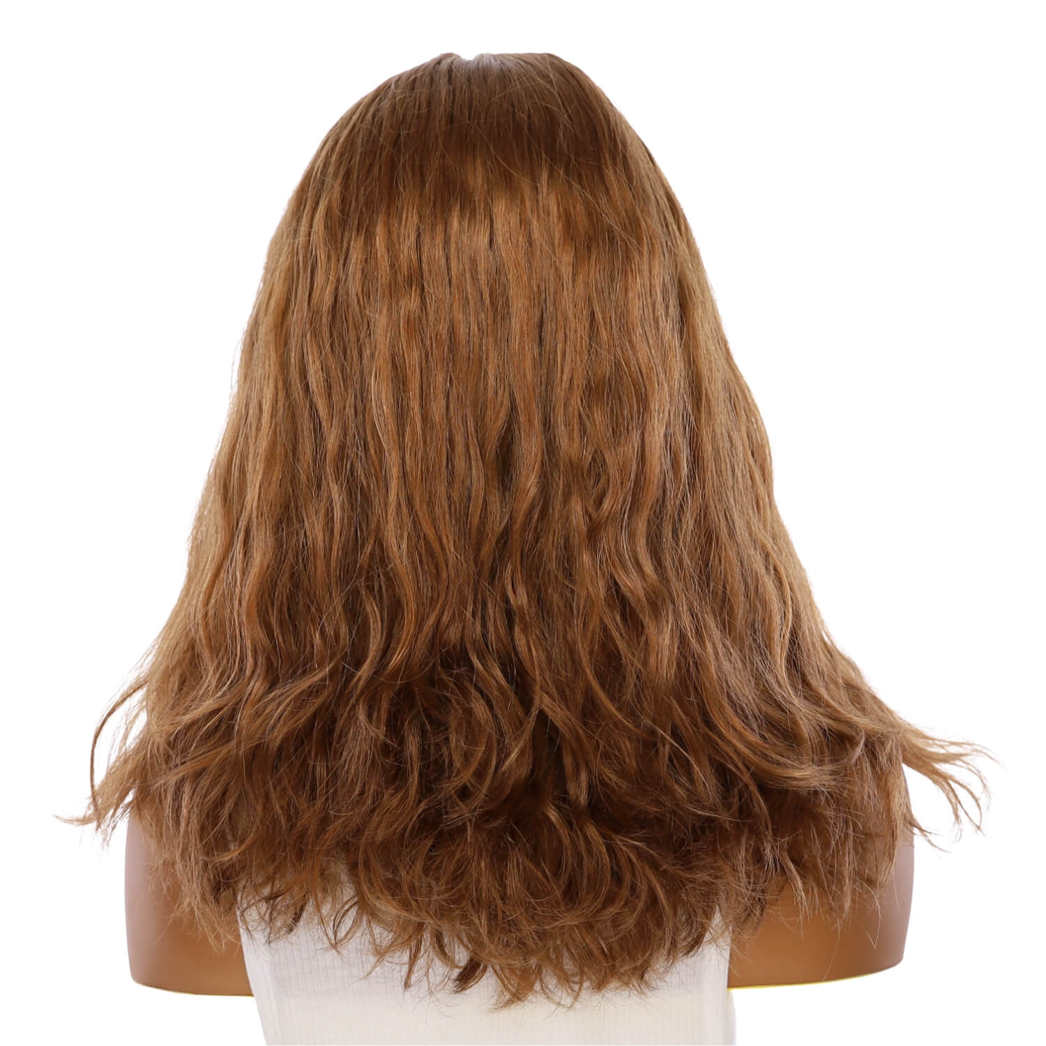 19" Nicole Silk Top Wig Strawberry Blonde Wavy