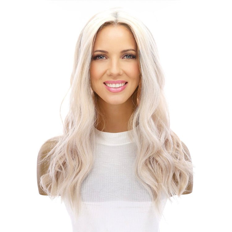 20" Divine Lace Top Topper Ice Blonde