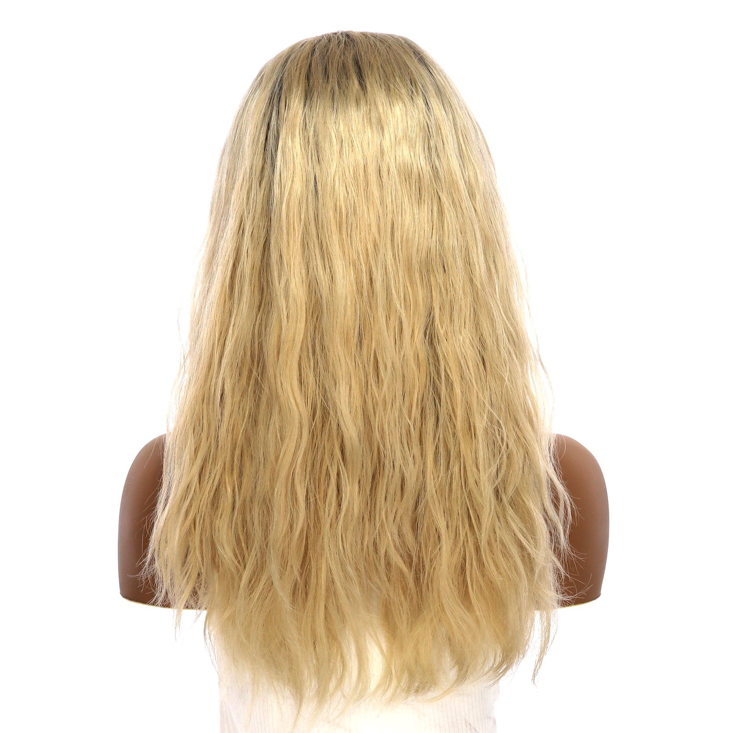 20" 3/4 Bandfall Wig Beige Blonde Wavy