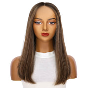 20" Divine Lace Top Wig Dark Brown w/ Highlights