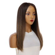 20" Divine Lace Top Wig Dark Brown Balayage