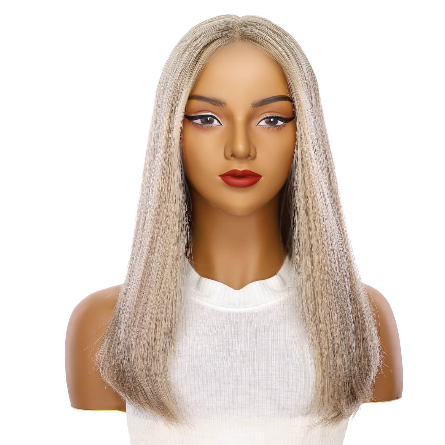 20" Divine Lace Top Wig Icy Blonde w/ Lowlights