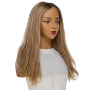 20" Divine Lace Top Wig Medium Blonde w/ Highlights Wavy