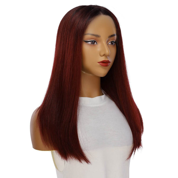 20" Divine Lace Top Wig Merlot Red