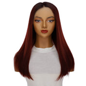 20" Divine Lace Top Wig Merlot Red