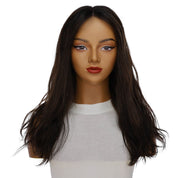 20" Divine Lace Top Wig Soft Black w/ Highlights Wavy