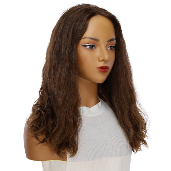 20" Divine Luxe Lace Top Wig #8 Warm Medium Brown Wavy