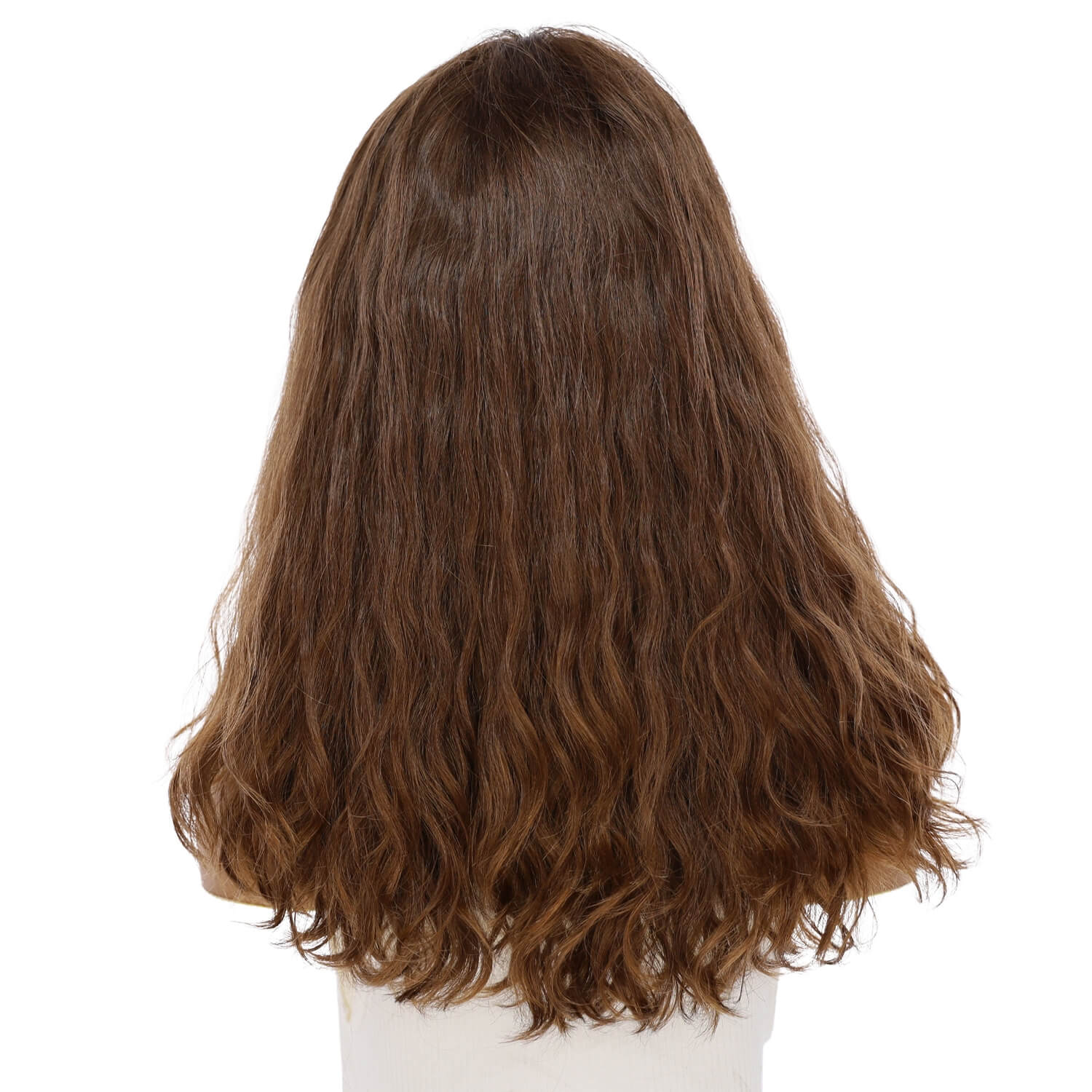 20" Divine Luxe Lace Top Wig #8 Warm Medium Brown Wavy