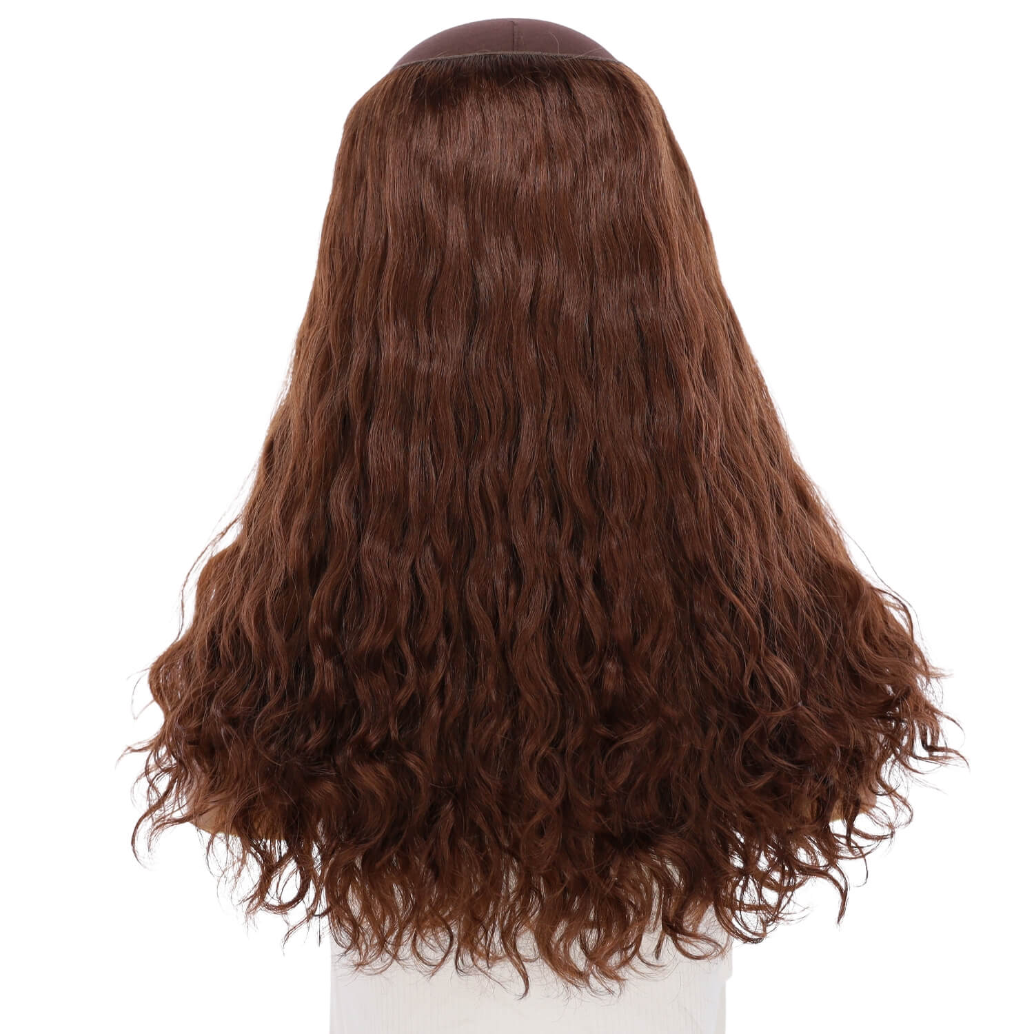 20" HatFall Wig Auburn Wavy
