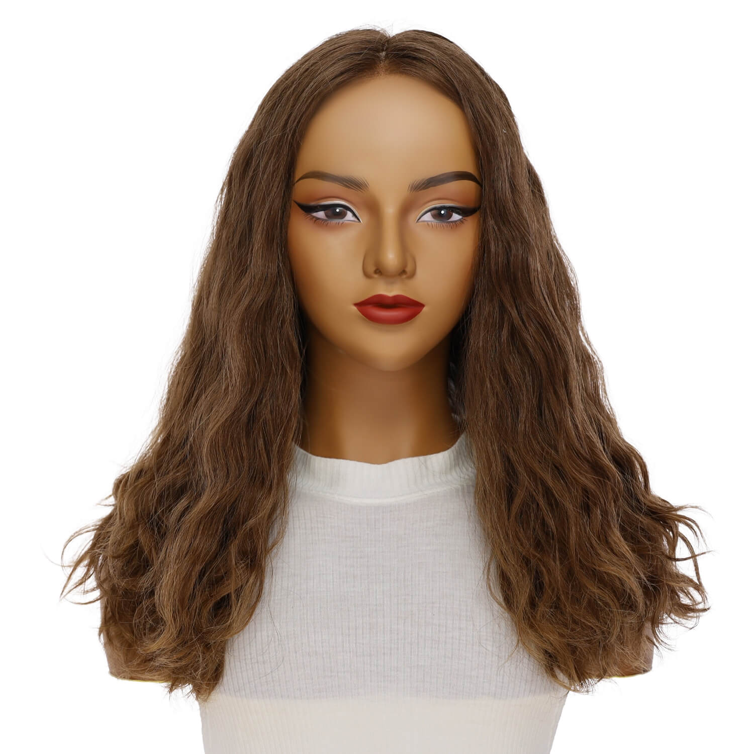 20" Luxe Silk Top Wig #10 Neutral Light Brown Wavy
