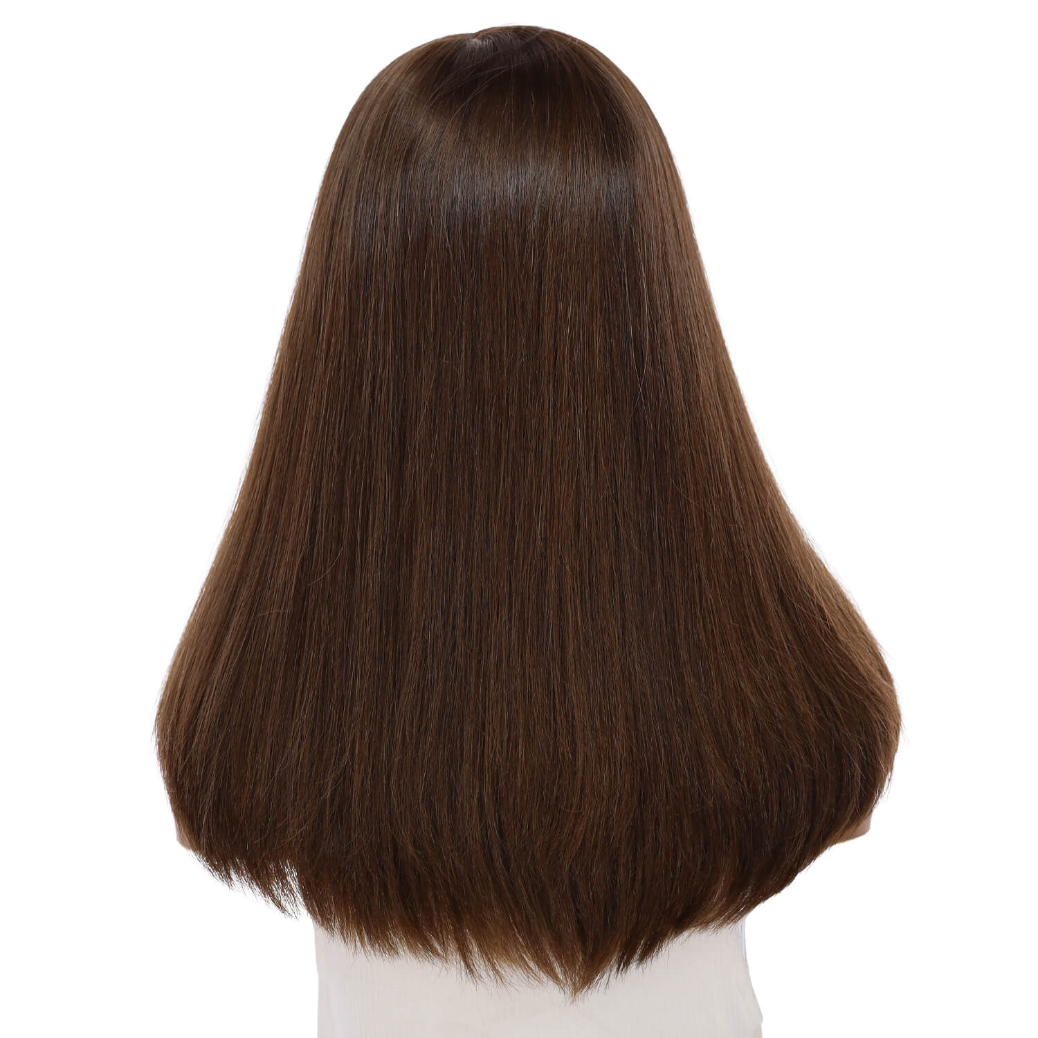20" Luxe Silk Top Wig #8 Warm Medium Brown