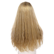 20" Onyx Silk Top Topper Ash Blonde Wavy