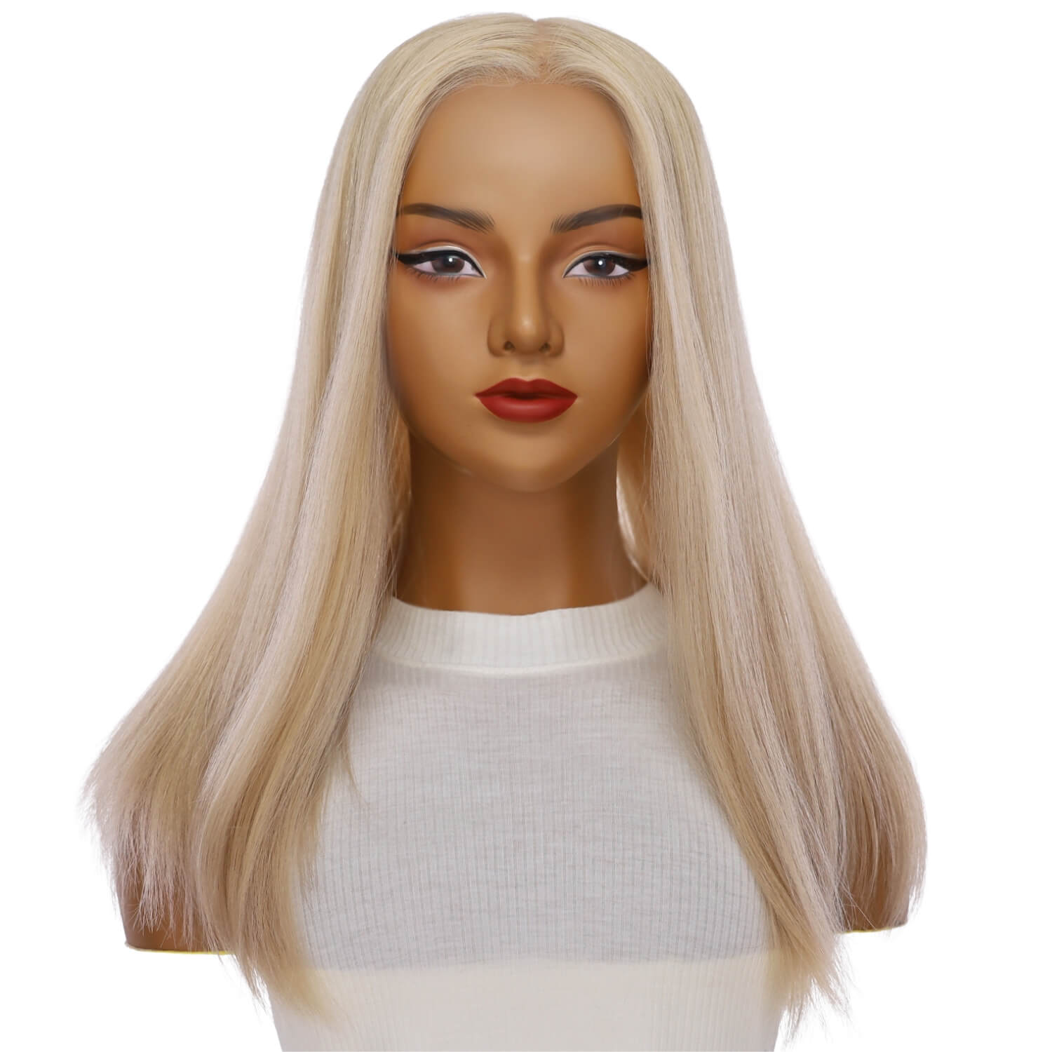 20" Princess Silk Top Wig Beige Blonde w/ No Rooting