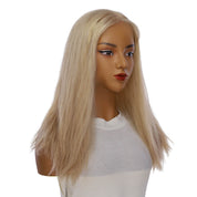 20" Princess Silk Top Wig Beige Blonde w/ No Rooting Wavy