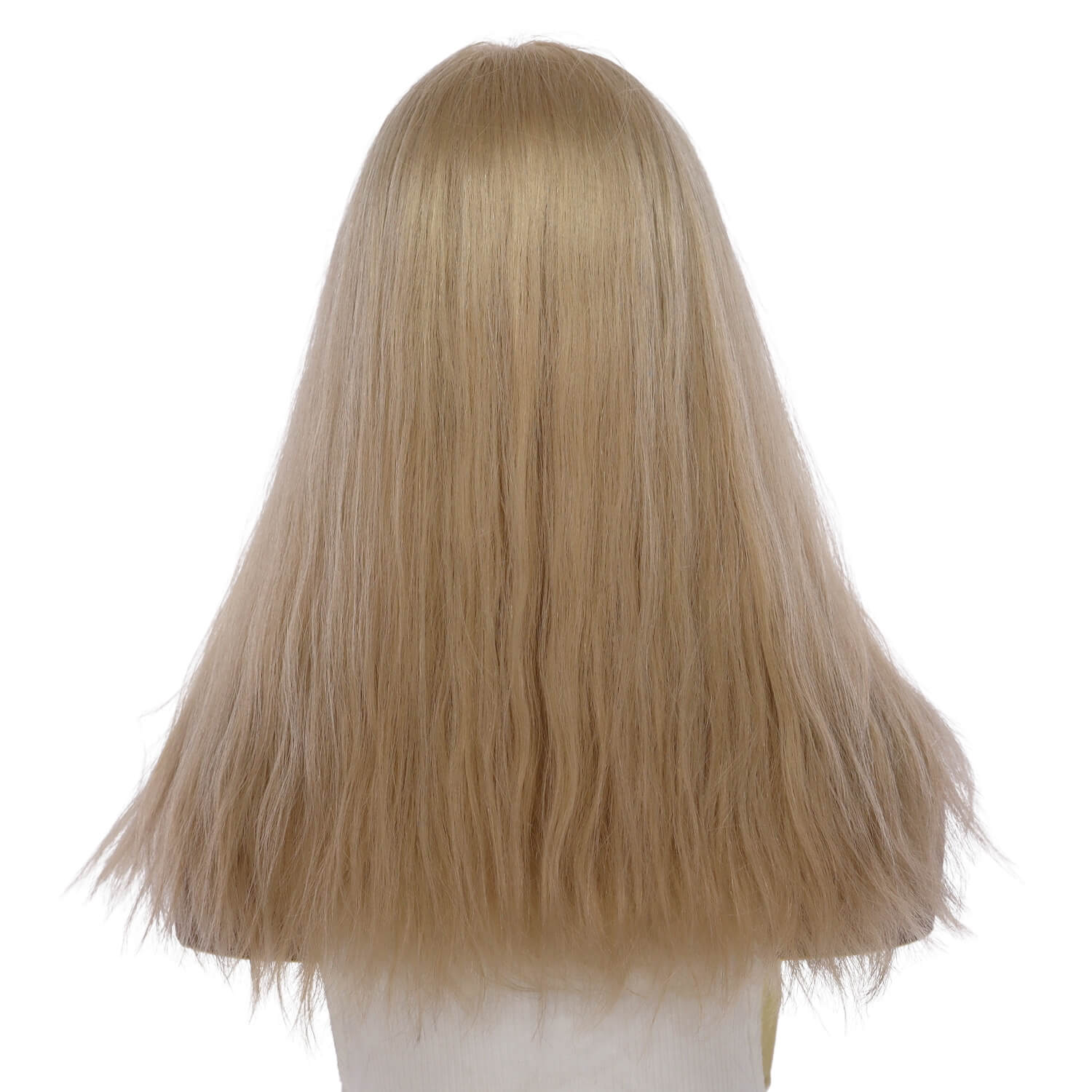 20" Princess Silk Top Wig Beige Blonde w/ No Rooting Wavy