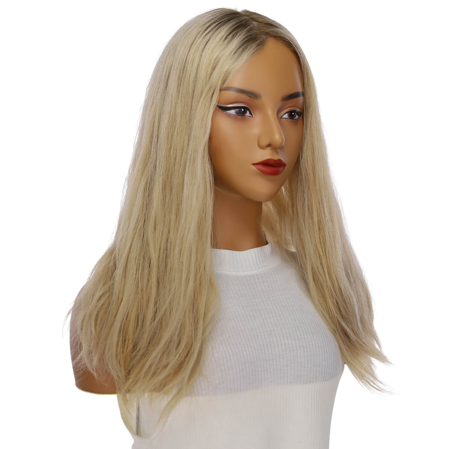 20" Princess Silk Top Wig Beige Blonde Wavy