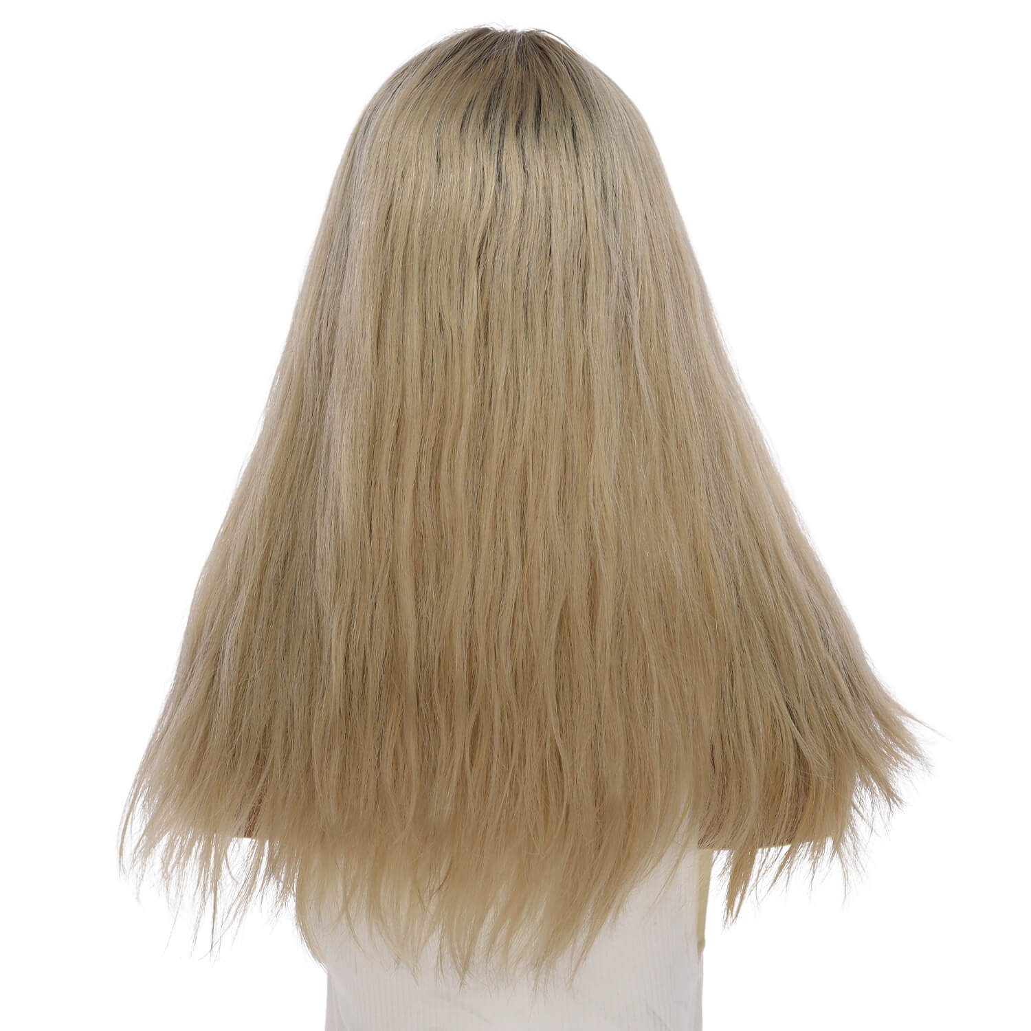 20" Princess Silk Top Wig Beige Blonde Wavy