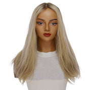 20" Princess Silk Top Wig Beige Blonde Wavy