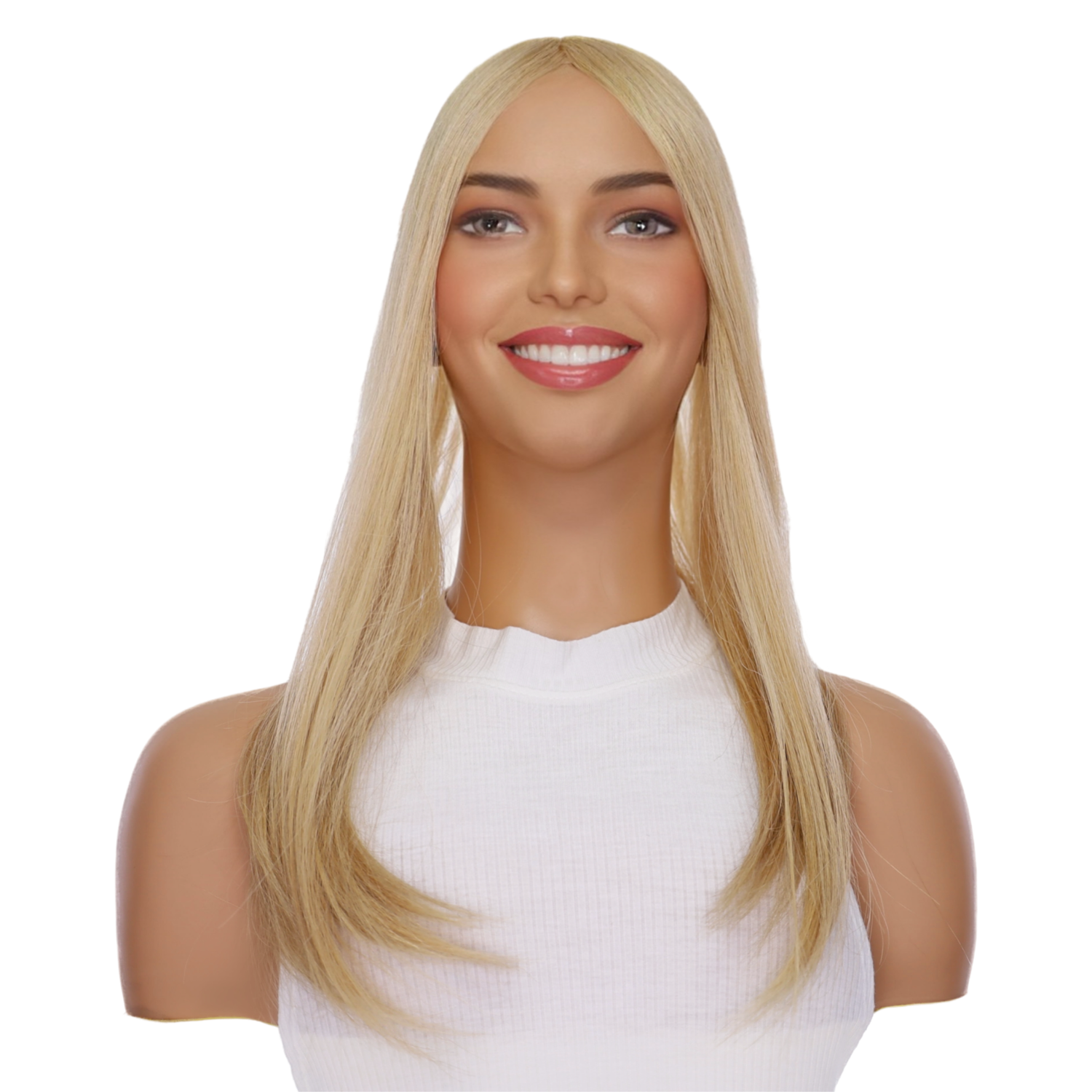 20" Diamond Mono Top Topper Golden Blonde - No Rooting