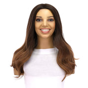 20" Divine Lace Top Topper Dark Brown Ombre