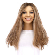 20" Divine Lace Top Topper Medium Blonde w/ Highlights Wavy