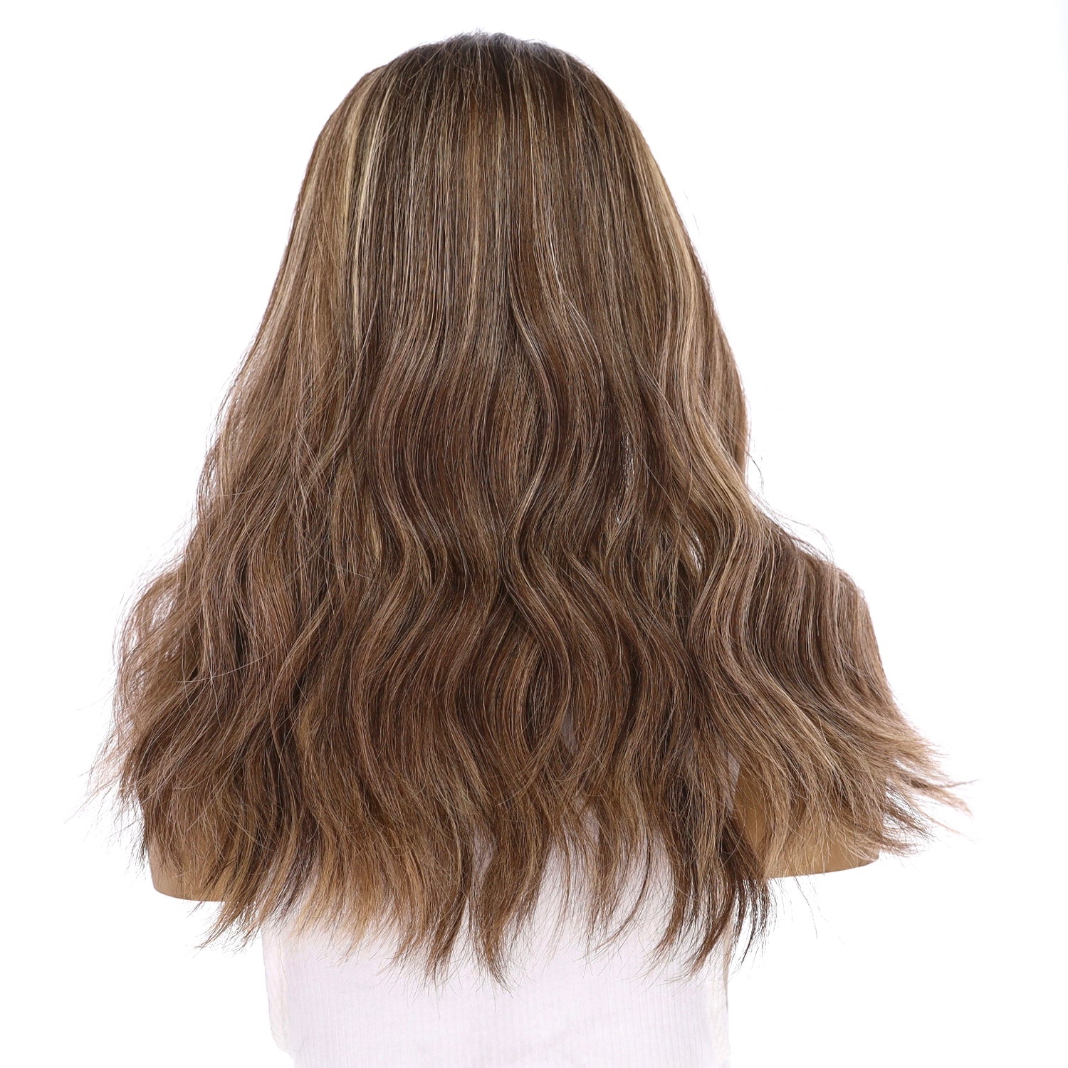 20" Divine Lace Top Topper Medium Brown w/ Highlights