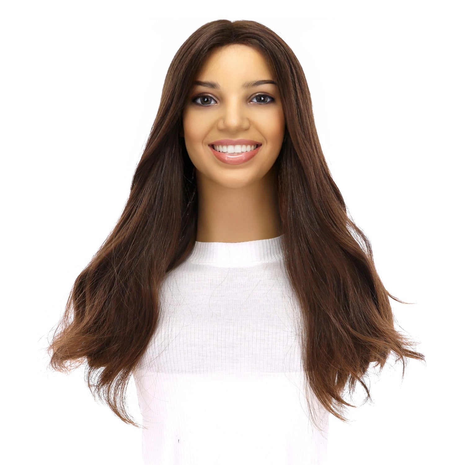 20" Divine Luxe Lace Top Topper #6 Neutral Medium Brown