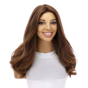 20" Divine Luxe Lace Top Wig #8 Warm Medium Brown