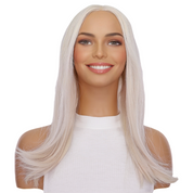 26" Ponytail Silk Top Wig Ice Blonde