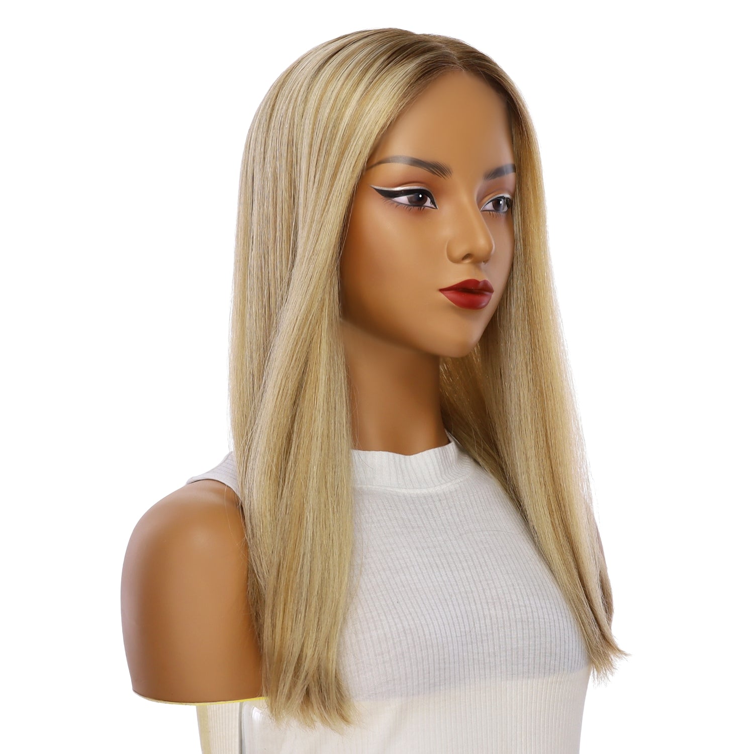 20" Jade Silk Top Topper Ash Blonde