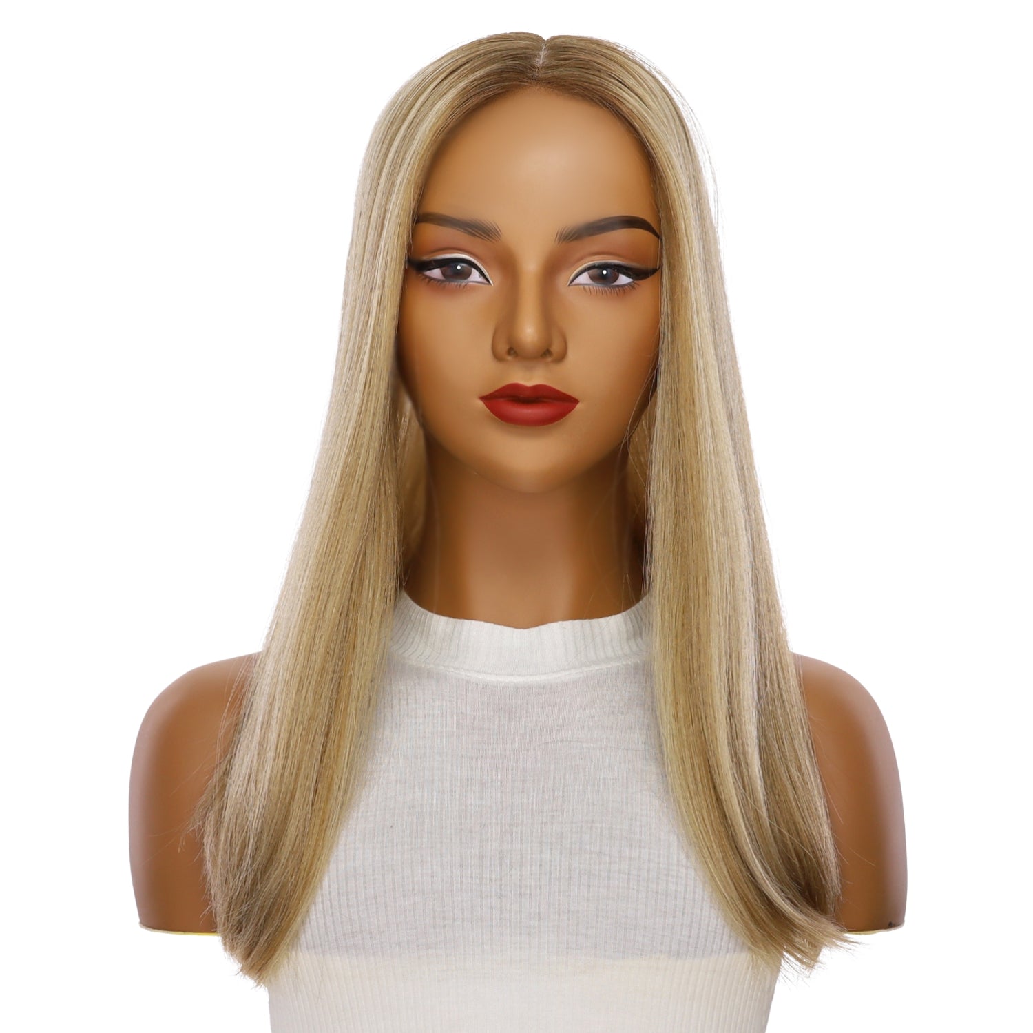 20" Jade Silk Top Topper Ash Blonde