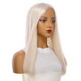 20" Jade Silk Top Topper Ice Blonde