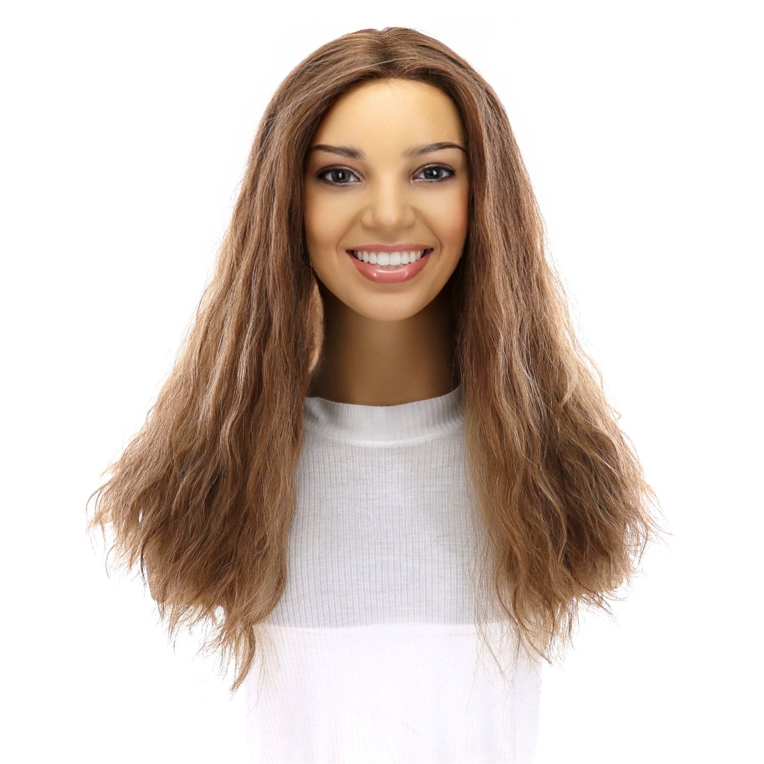 20" Divine Lace Top Topper Light Brown Babylight Wavy