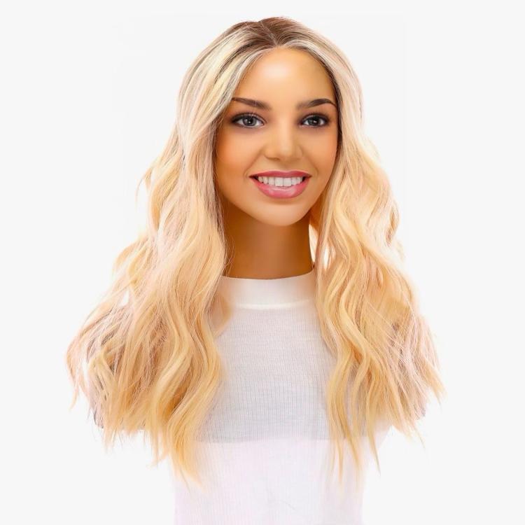 20" Divine Lace Top Wig Warm Platinum Blonde
