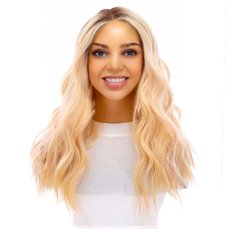 20" Divine Lace Top Wig Warm Platinum Blonde