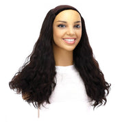 20" HatFall Wig Natural Black Wavy