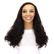 20" HatFall Wig Natural Black Wavy