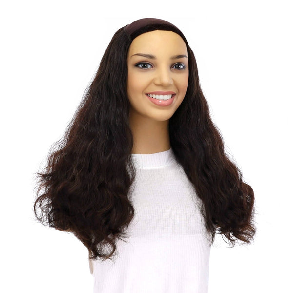 20" HatFall Wig Soft Black Wavy