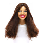 20" Luxe Silk Top Wig #8 Warm Medium Brown Wavy