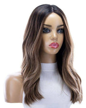 22" Reese Silk Top Wig Light Brown Babylight w/ Rooting