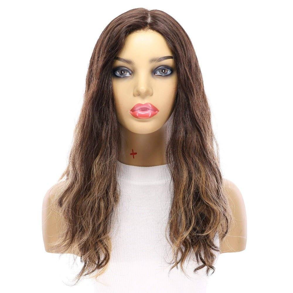 22" Reese Silk Top Wig Dark Brown Balayage Wavy