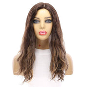 22" Reese Silk Top Wig Dark Brown Balayage Wavy