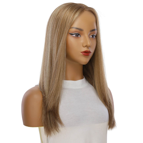 22" Ponytail Silk Part Wig Medium Blonde