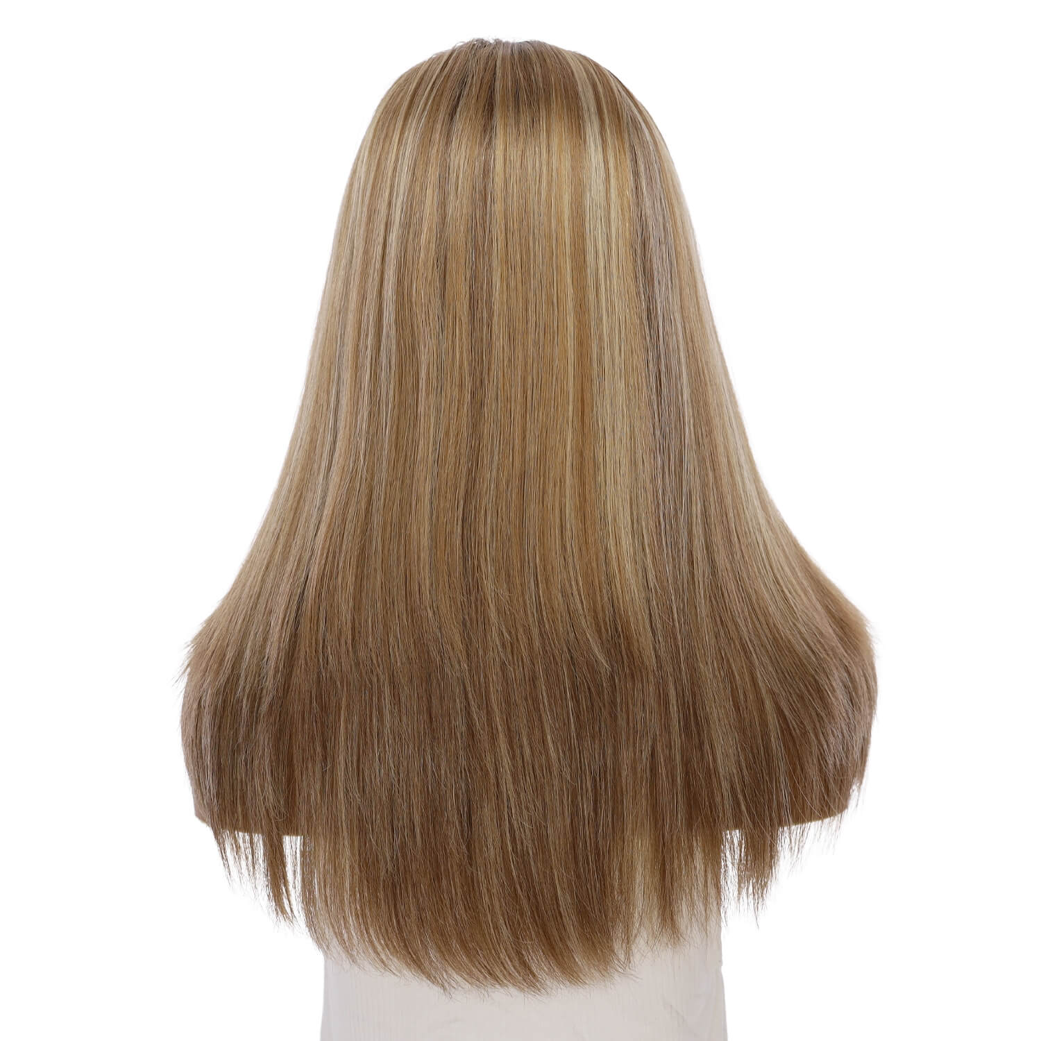 22" Ponytail Silk Part Wig Medium Blonde