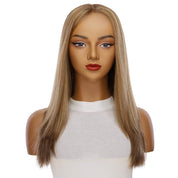22" Ponytail Silk Part Wig Medium Blonde